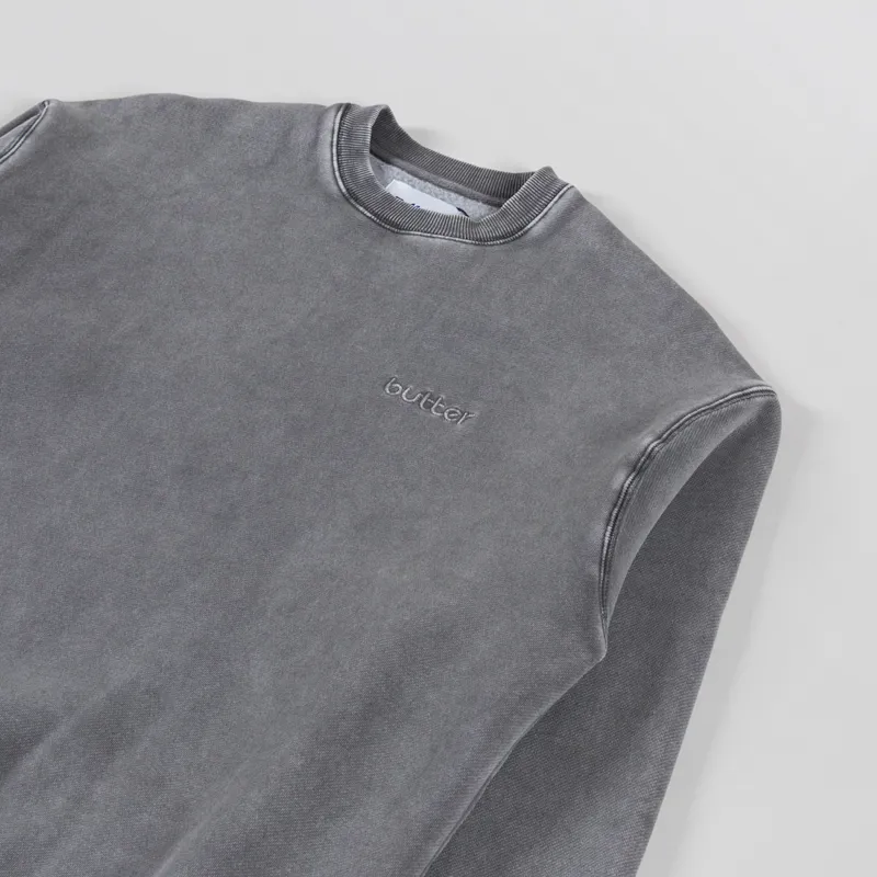 Butter Goods Alpine Crewneck Black-2