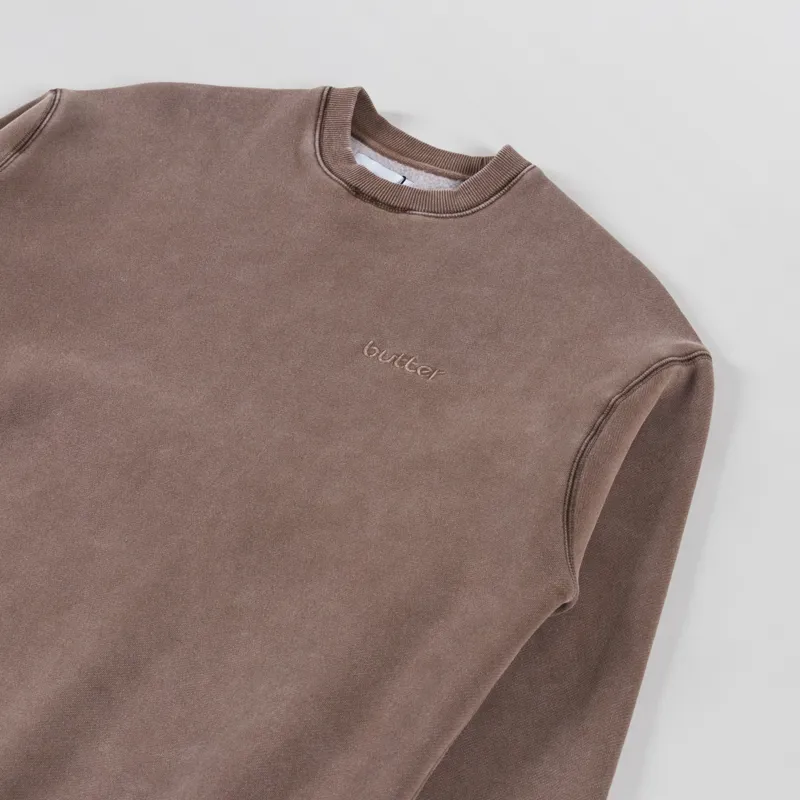 Butter Goods Alpine Crewneck Brown-2