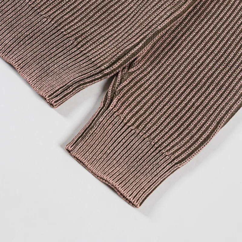 Butter Goods Bleach Knit Sweater Brown-6