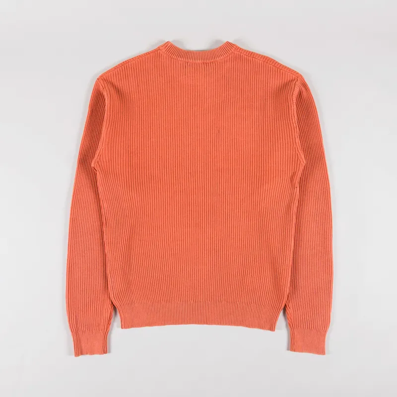 Butter Goods Bleach Knit Sweater Coral-1