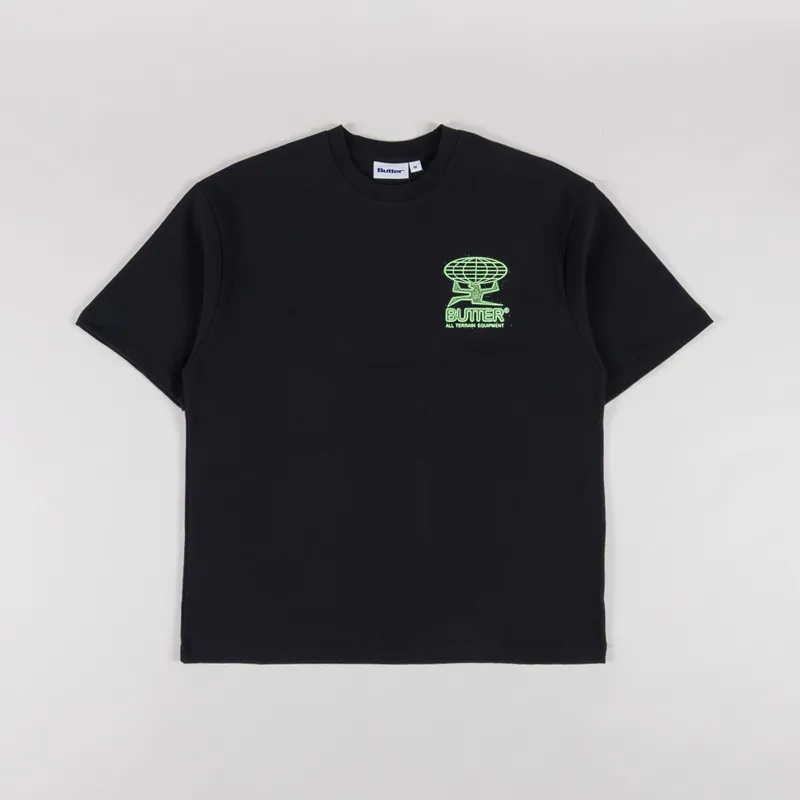 Butter Goods Terrain T Shirt Black-1
