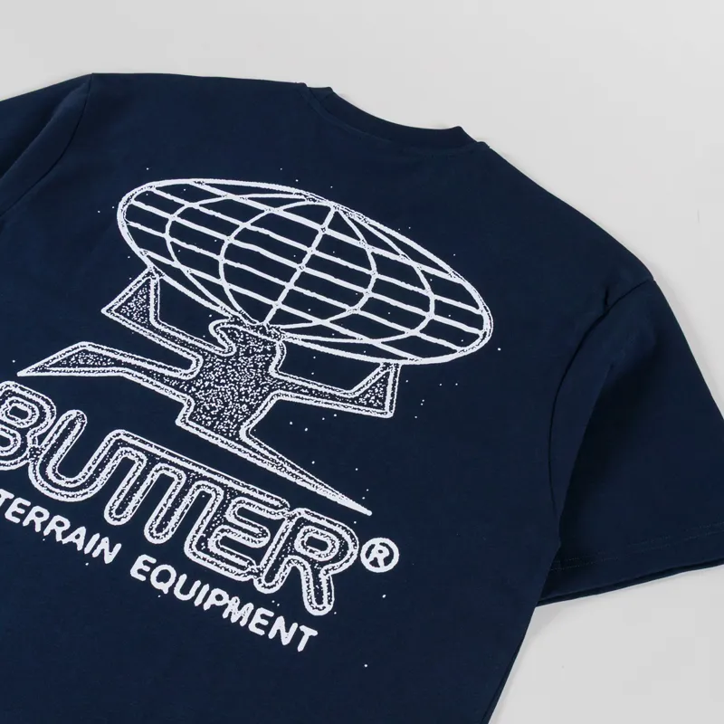 Butter Goods Terrain T Shirt Navy-4