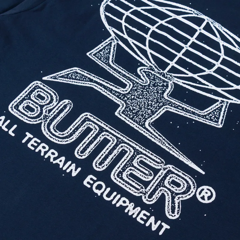 Butter Goods Terrain T Shirt Navy-6