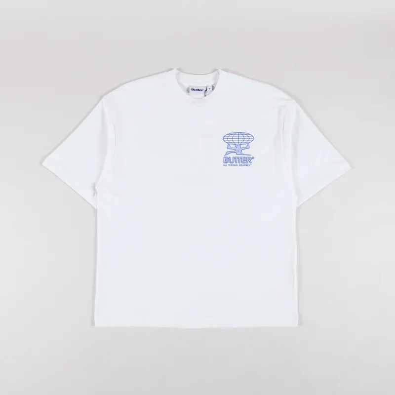 Butter Goods Terrain T Shirt White-1