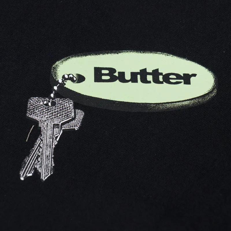 Butter Goods Key Chain T Shirt Black-2