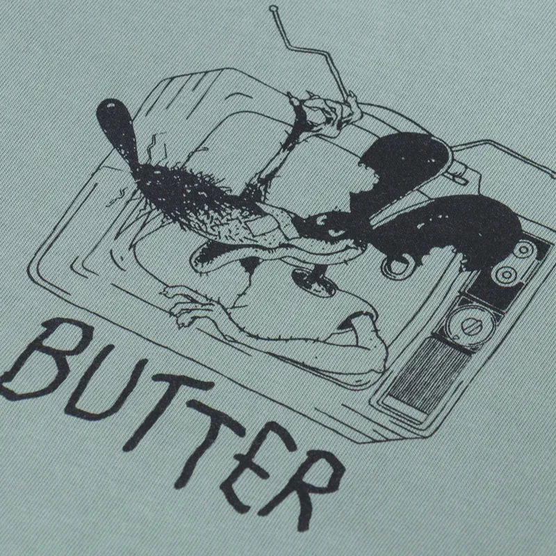 Butter Goods Channel T Shirt Dull Mint-2