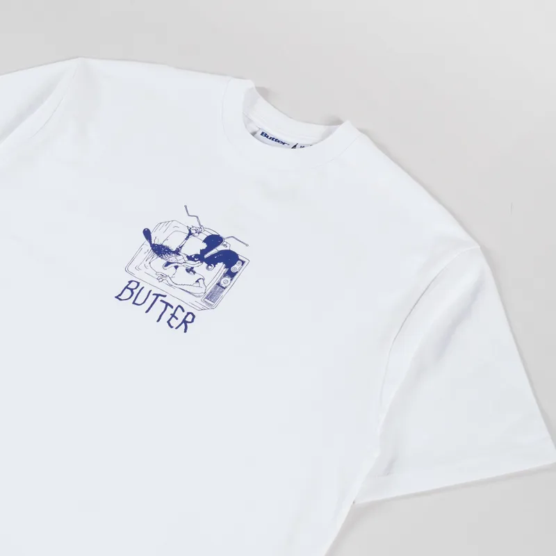 Butter Goods Channel T Shirt White-1