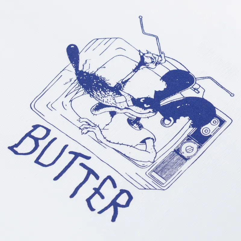 Butter Goods Channel T Shirt White-2