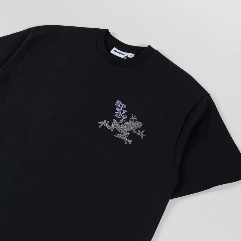 Butter Goods Croaker T Shirt Black-3