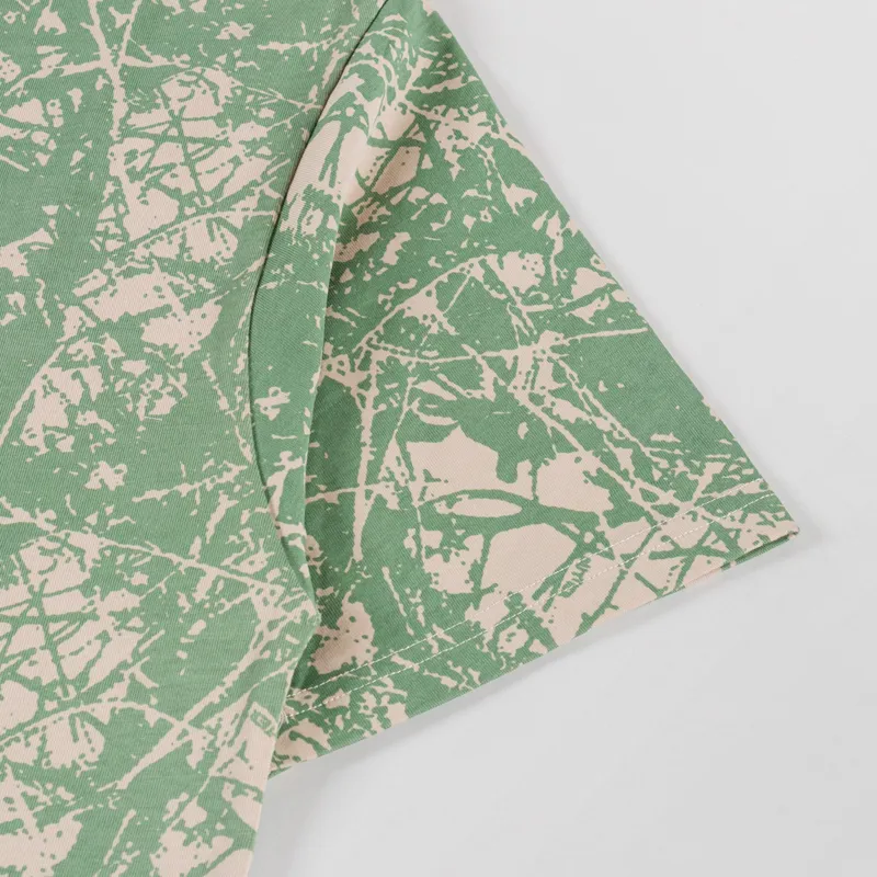 Butter Goods Woods Camo T Shirt Washed Sage-3