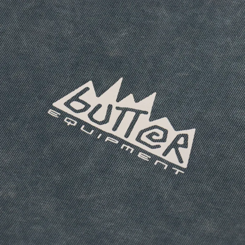 Butter Goods Mountain Equipment T Shirt Washed Black-2