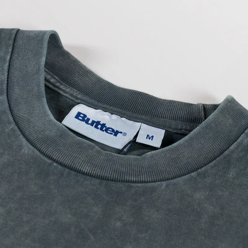 Butter Goods Mountain Equipment T Shirt Washed Black-3