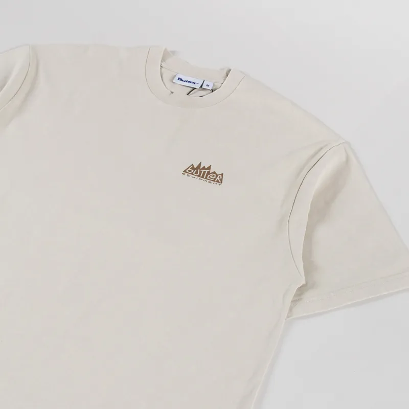 Butter Goods Mountain Equipment T Shirt Washed Ivory-1