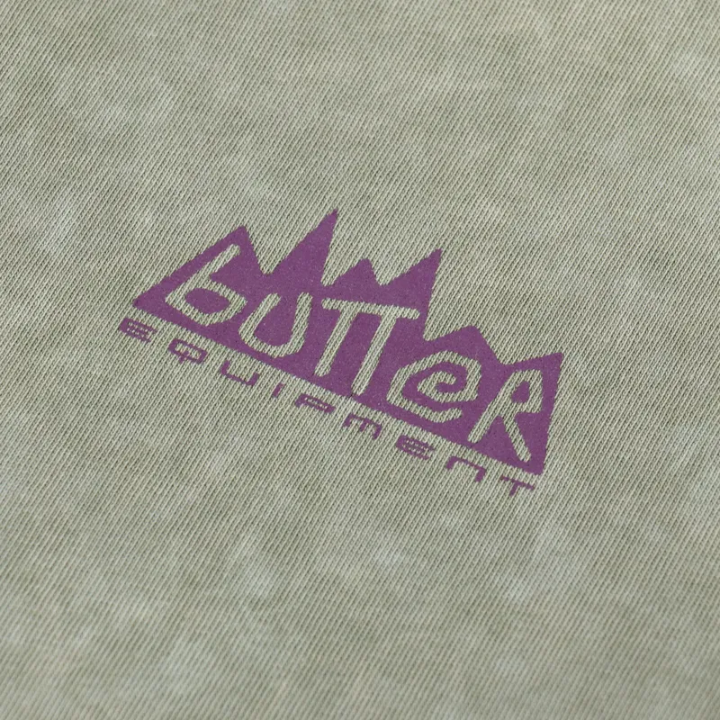 Butter Goods Mountain Equipment T Shirt Washed Sage-2