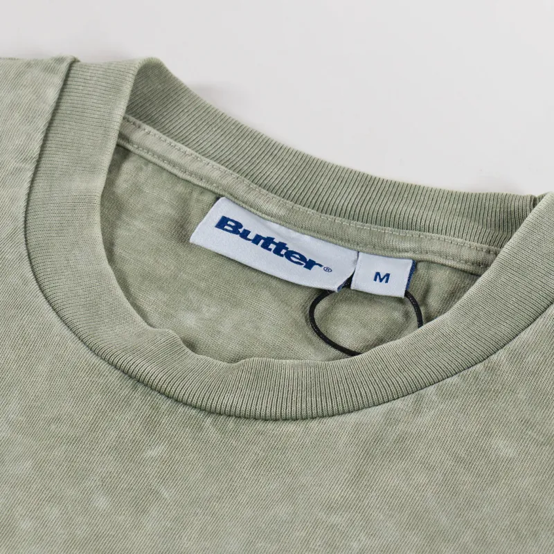 Butter Goods Mountain Equipment T Shirt Washed Sage-3