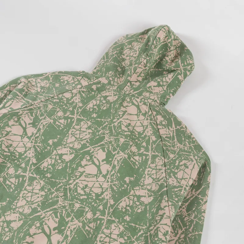 Butter Goods Woods Camo Zip-Thru Hood Washed Sage-3