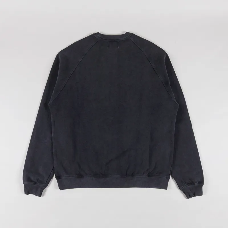 Butter Goods Scrubbed Crewneck Black-1