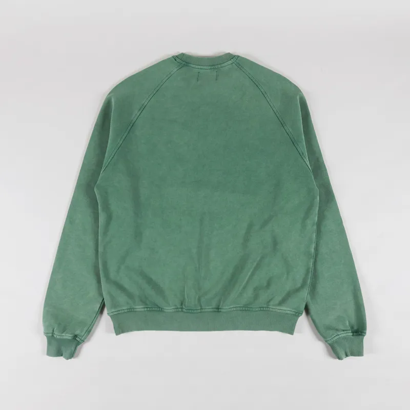 Butter Goods Scrubbed Crewneck Fern-1