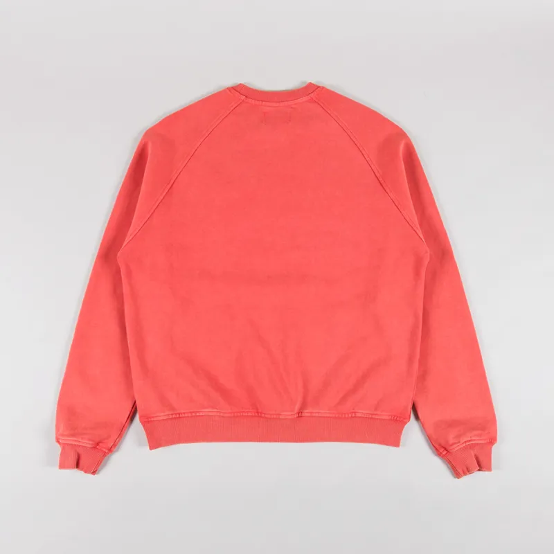 Butter Goods Scrubbed Crewneck Tangerine-1