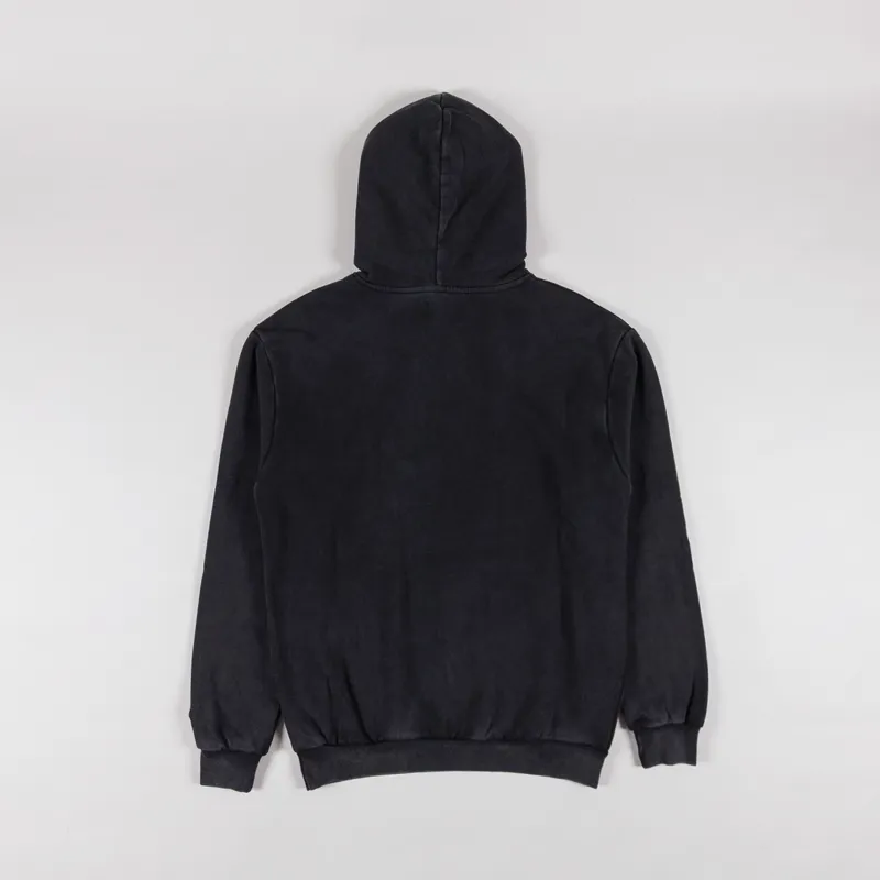 Butter Goods Basic Pullover Hood Washed Black-1
