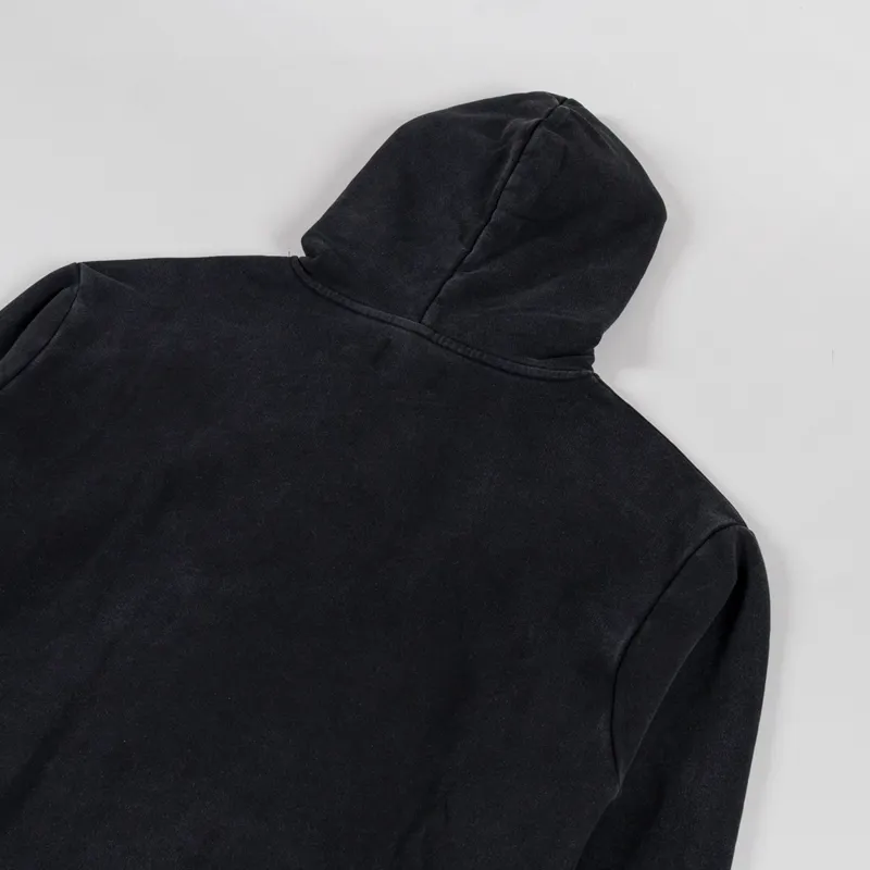 Butter Goods Basic Pullover Hood Washed Black-3