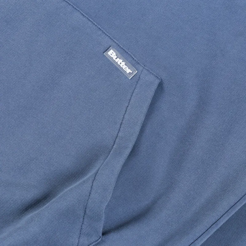 Butter Goods Basic Pullover Hood Washed Steel-4