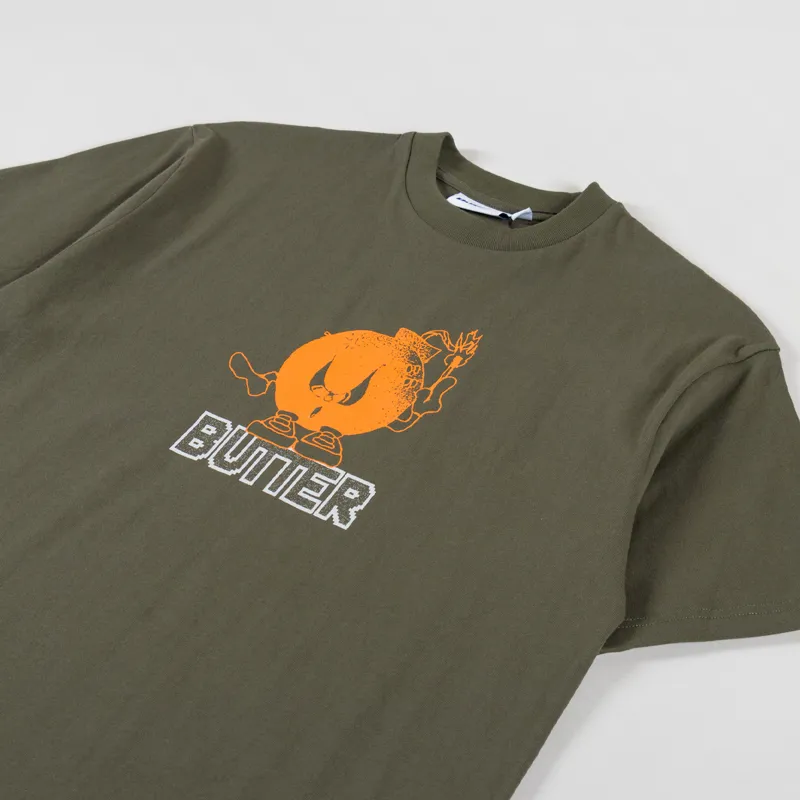 Butter Goods Bomb T Shirt Army-1