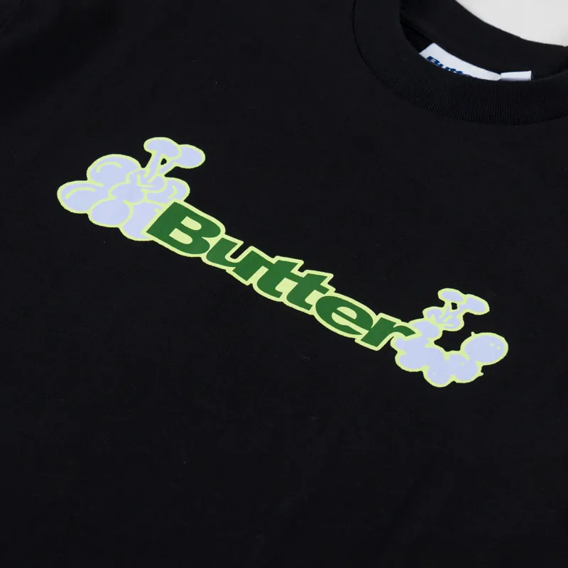 Butter Goods Bugs Logo T Shirt Black-2