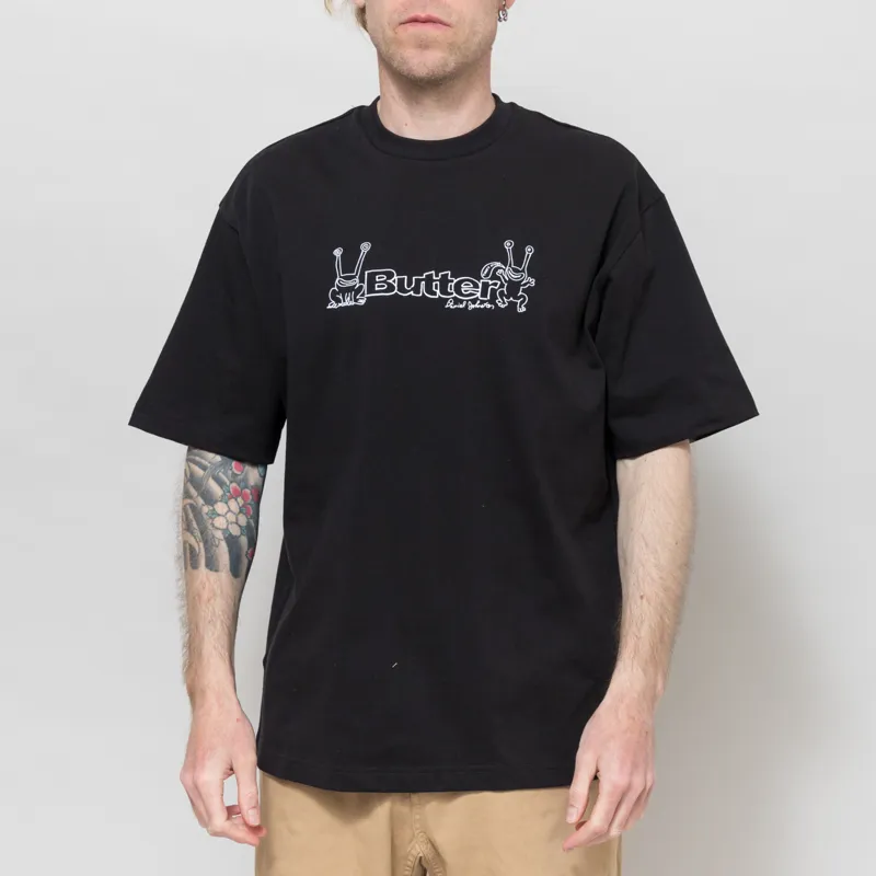 Butter Goods x Daniel Johnston Frog Logo T Shirt Black