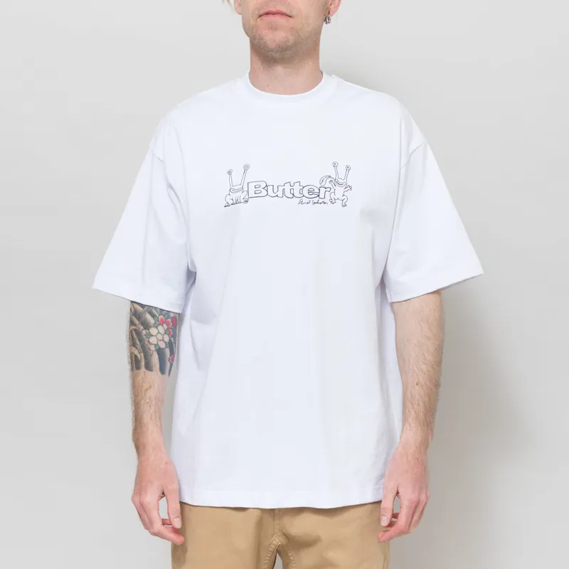 Butter Goods x Daniel Johnston Frog Logo T Shirt White