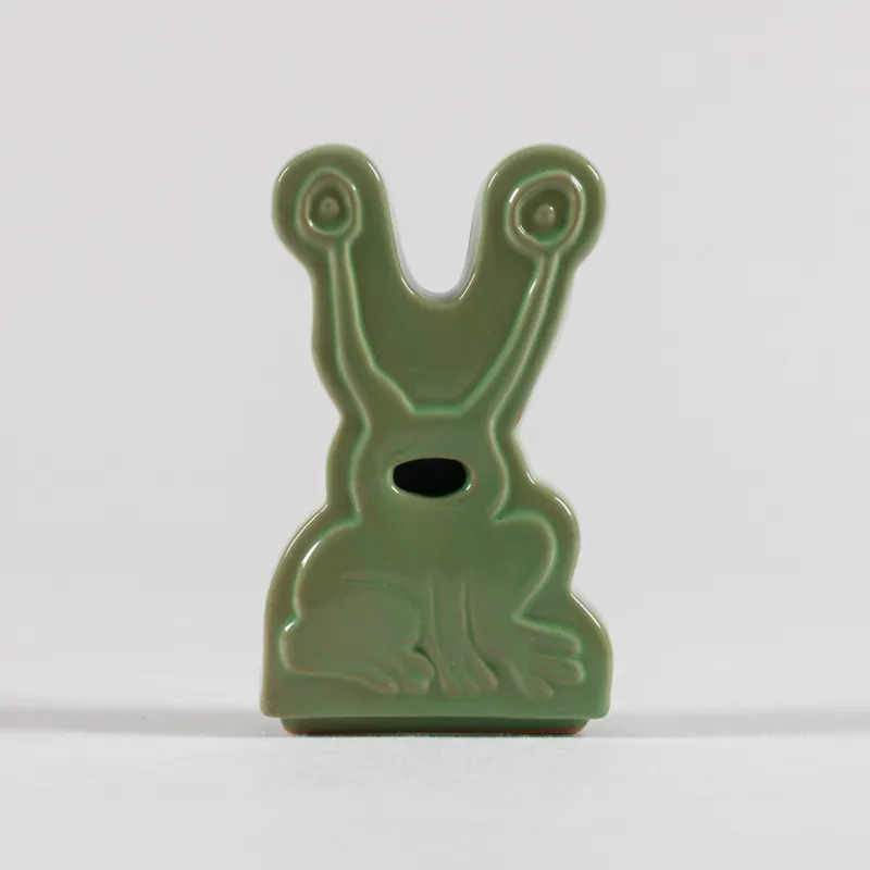 Butter Goods Ceramic Frog Incense Holder Light Green-1