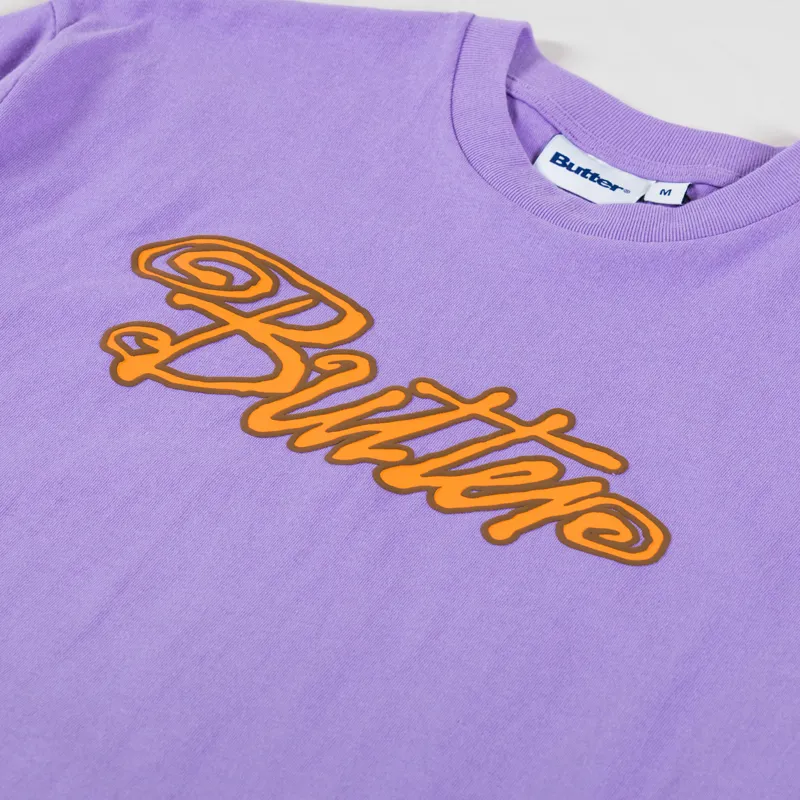Butter Goods Jive T Shirt Washed Grape-2
