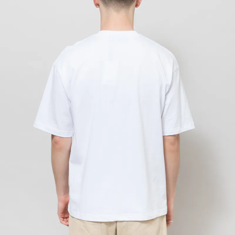 Butter Goods Smashed Logo T Shirt White-2