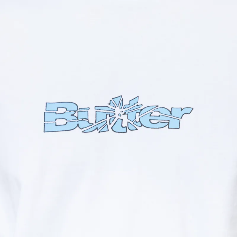 Butter Goods Smashed Logo T Shirt White-5
