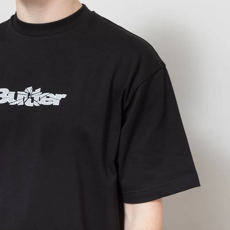 Butter Goods Smashed Logo T Shirt Black-4