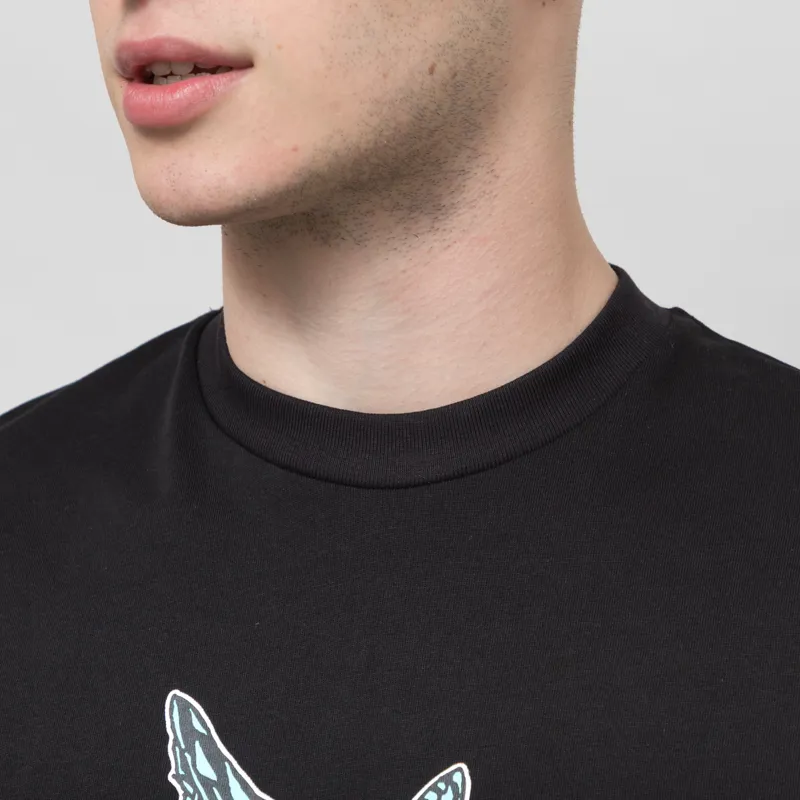 Butter Goods Wasp T Shirt Black-2