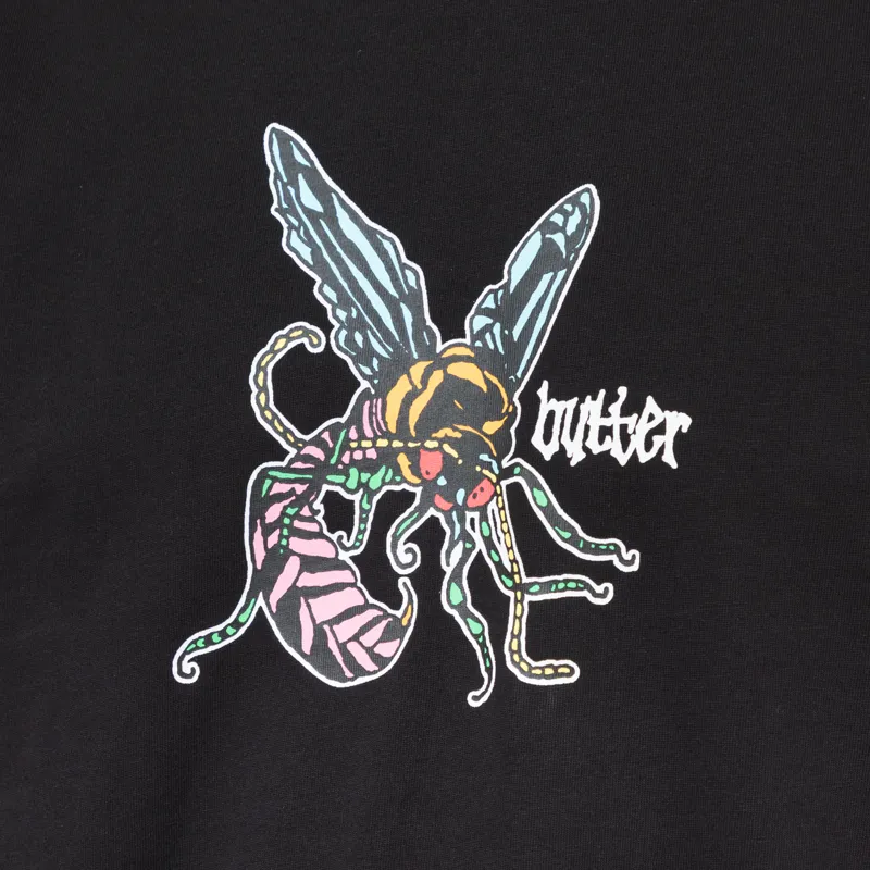 Butter Goods Wasp T Shirt Black-4