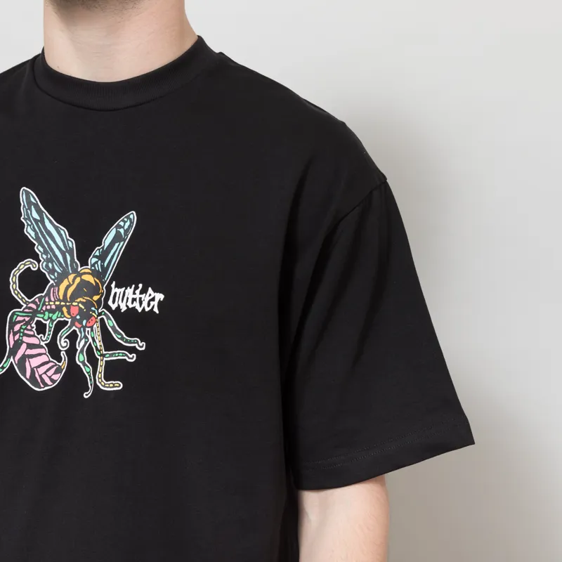 Butter Goods Wasp T Shirt Black-3