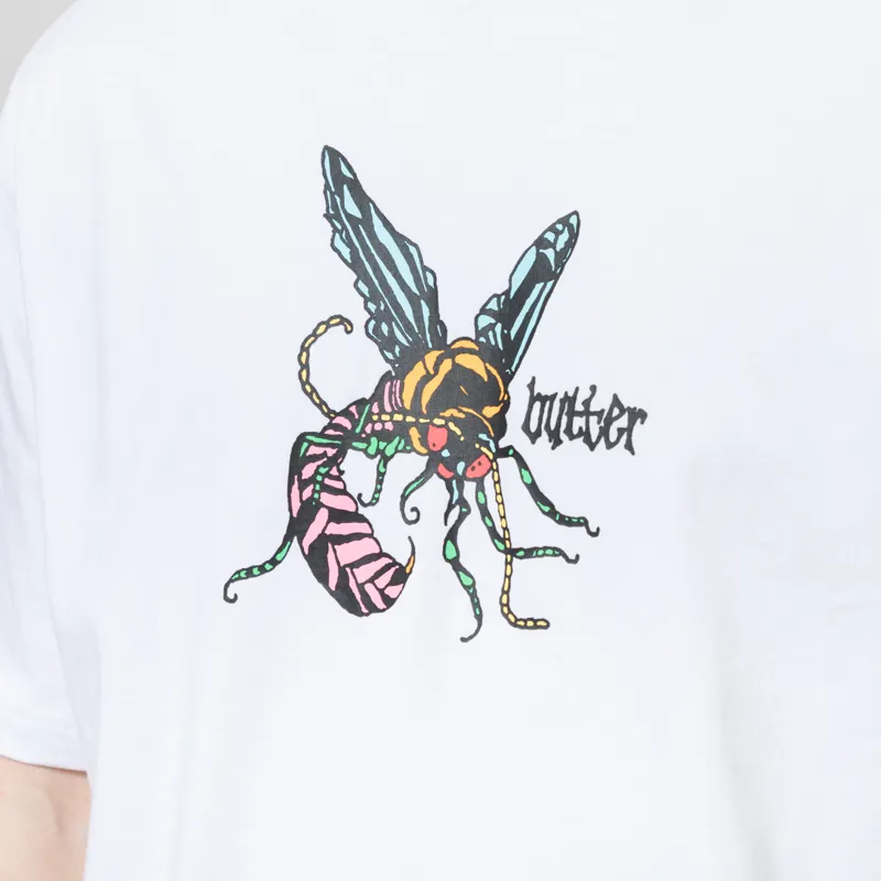 Butter Goods Wasp T Shirt White-3
