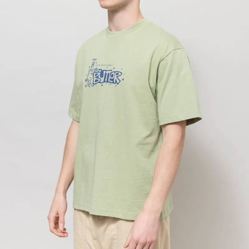 Butter Goods Pay Up T Shirt Matcha-1