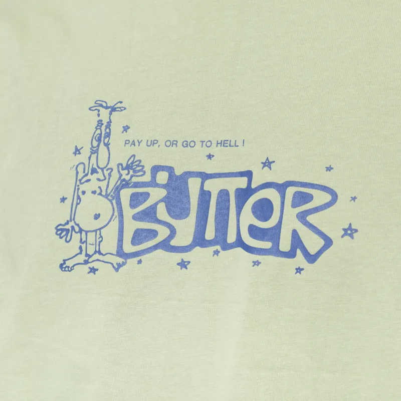 Butter Goods Pay Up T Shirt Matcha-5