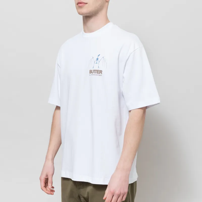 Butter Goods Nocturnal T Shirt White-2