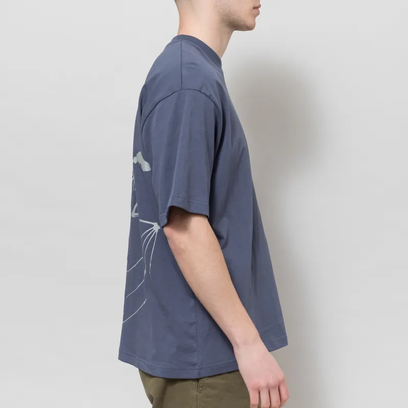 Butter Goods Nocturnal T Shirt Steel-4