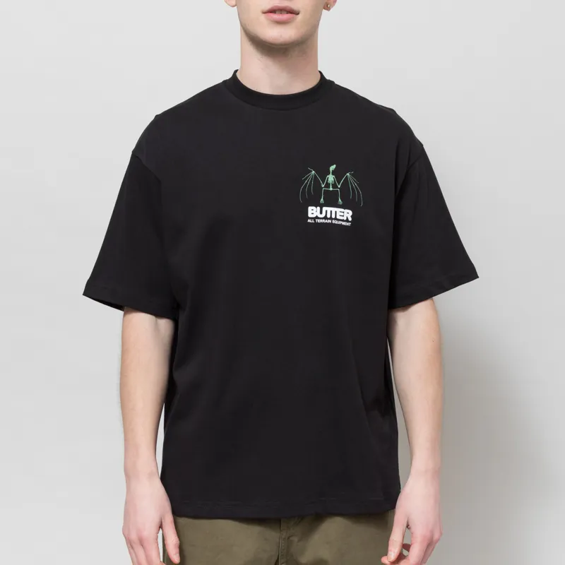 Butter Goods Nocturnal T Shirt Black-1