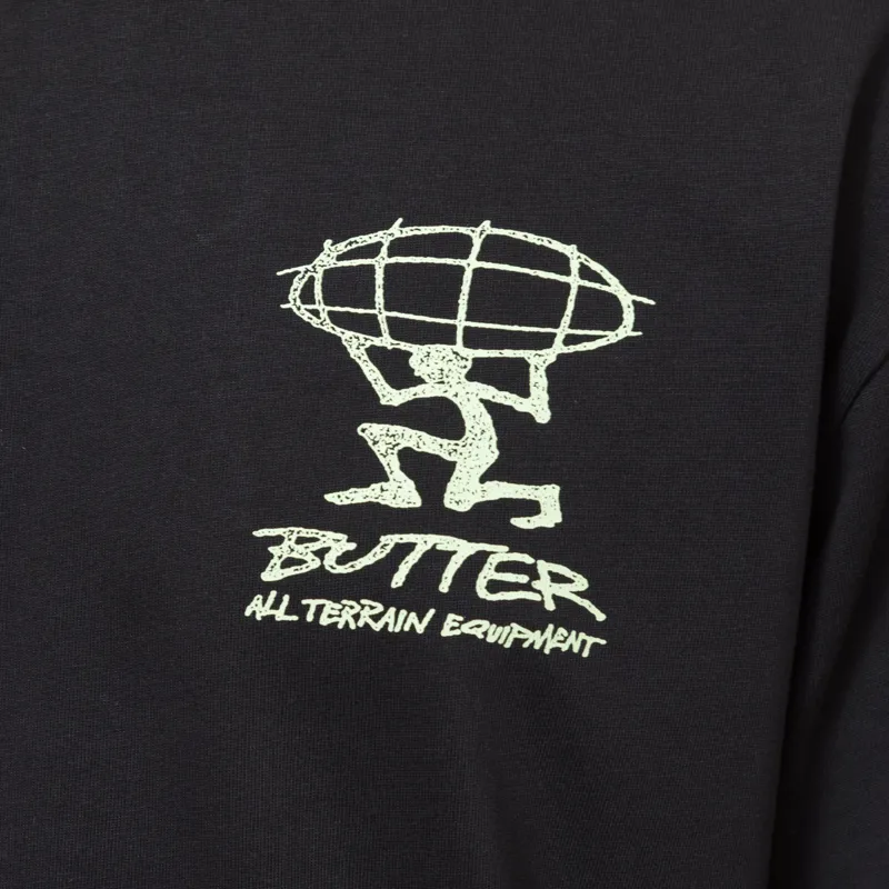 Butter Goods Terrain T Shirt Black-6