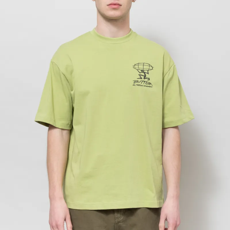 Butter Goods Terrain T Shirt Pistachio-1