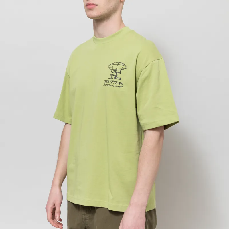 Butter Goods Terrain T Shirt Pistachio-2