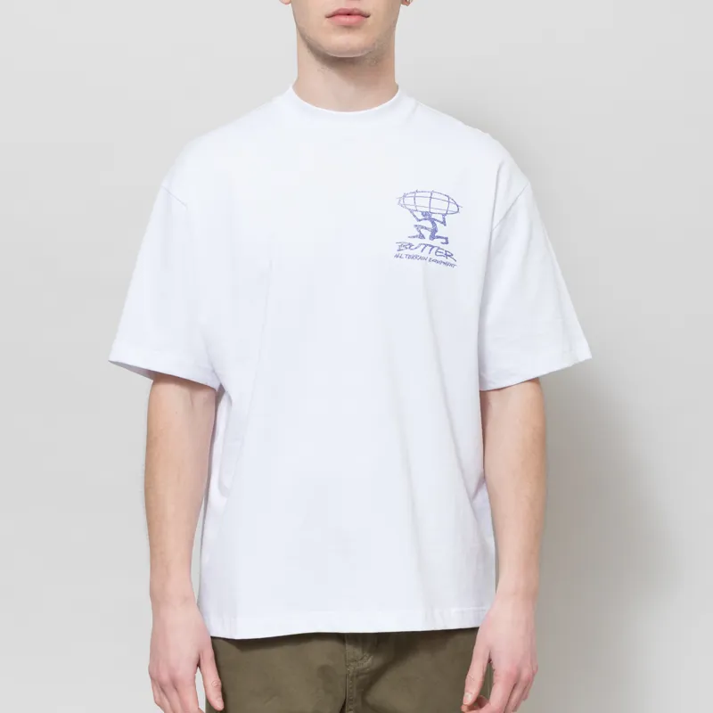 Butter Goods Terrain T Shirt White-1