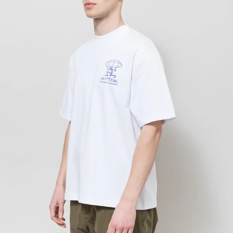 Butter Goods Terrain T Shirt White-2