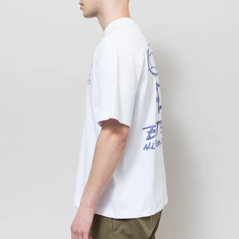 Butter Goods Terrain T Shirt White-3